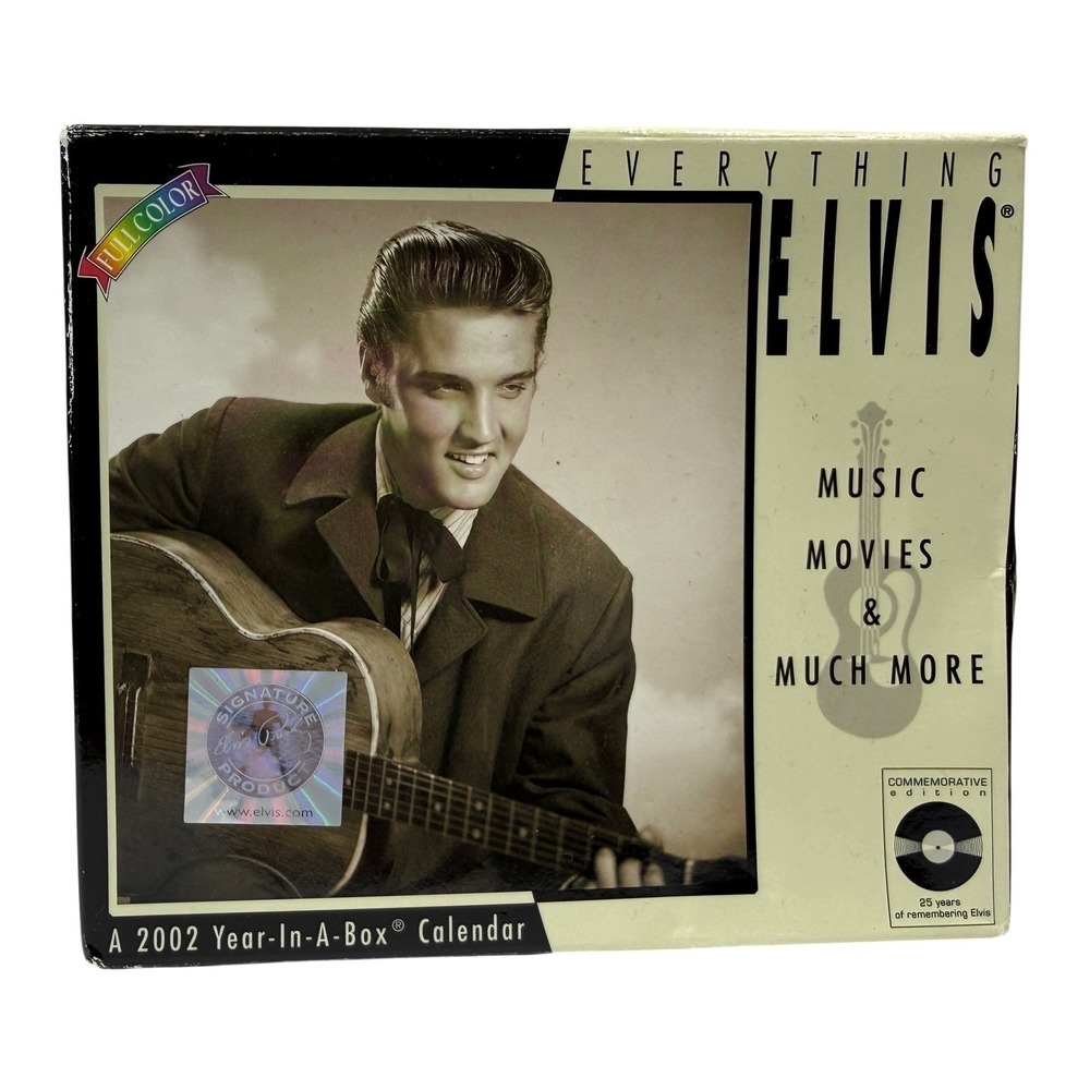 Elvis Presley EVERYTHING ELVIS 2002 Year-In-A-Box Calendar Commemorative Edition